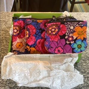 3 pack Vera Bradley cosmetic/wallet pouch’s